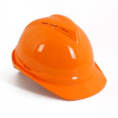 China Customerised color v style safety helmet for construction workers for sale