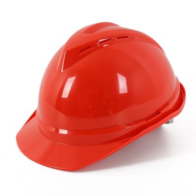 China ce hard hats price miner safety helmet v style construction with chinstrap for sale