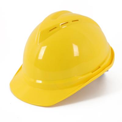 China high quality construction abs v style safety helmet for worker with chinstrap for sale