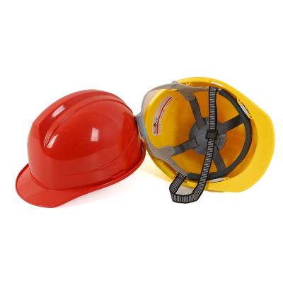 China ABS CE EN397 Construction Safety Button Style Pulling Hard Hat With Australian Chinstrap Brim for sale