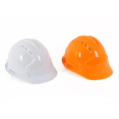 China Holes button style red ratchet ventilation EN 397 CE materials ABS protection construction site work safety helmet for sale