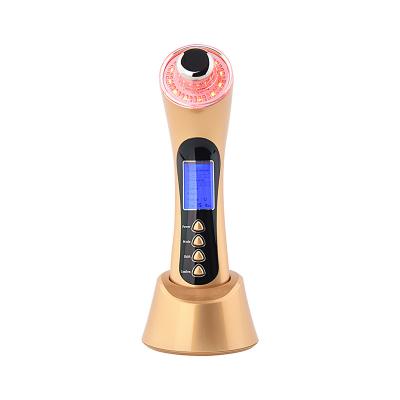 China Multifunctional Acne Treatment Beauty Equipment 5 in 1 Ultrasonic Red Light Therapy Anti Aging Facial Skin Care Products Beauty Device for sale