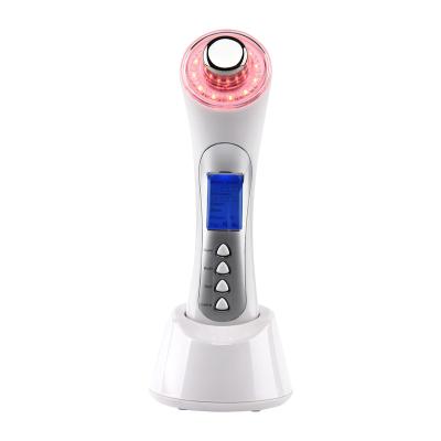 China Home Dark Circles Use Machine Portable 3 MHz Ultrasonic Led Light Therapy Beauty Device for sale