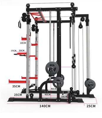 China Durable Commercial Equipment Smith Squat Rack Multifunctional Fitness Exercise Gym for sale