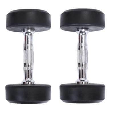 China 2021 New Style Convenient Power Weights Trianning Glue Covered Round Dumbbells for sale