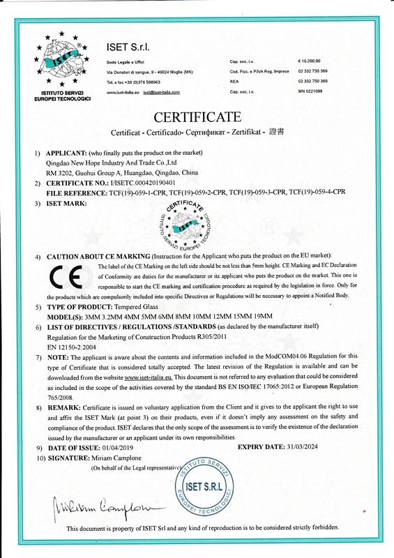 CE - Qingdao New Hope Industry & Trade Co., Ltd.