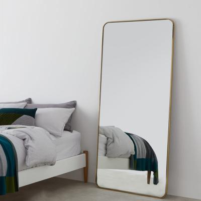 China Contemporary Rounded Standing Floor Mirror Hanging Mirror for sale