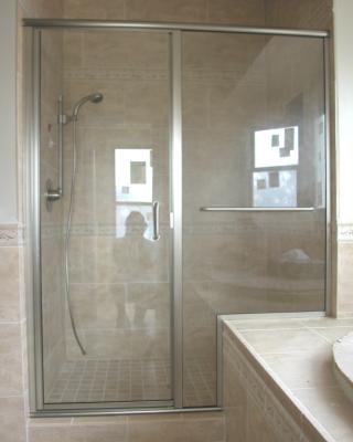 China eco-friendly folding shower glass door glass frameless shower glass door for sale