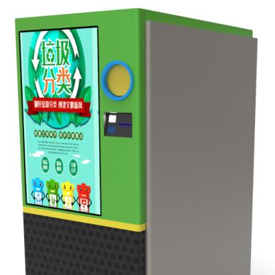 China la red de reciclaje de alta velocidad 4G de la exhibición del tacto 65-inch + plástico de la red de WIFI conserva las botellas de cristal que reciclan la máquina expendedora en venta