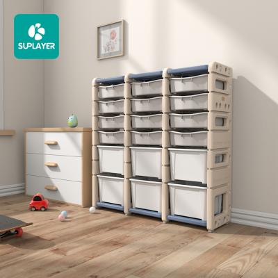 China 2021 Modern Suplayer Hot Sale C-SNJ007 Kids Storage Rack for sale