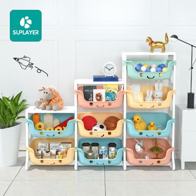 China 2021 Modern Suplayer Hot Sale C-SNJ008 Kids Storage Rack for sale