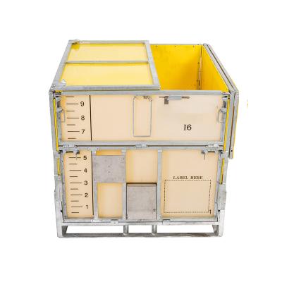 China Collapsible UV Collapsible Storage Container HDPE PP Q235 Steel Frame IBC Intermediate Bulk Tank for sale