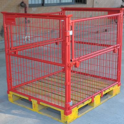 China Heavy Duty Long Term Durable Design Steel Cage Collapsible Metal Cage Container Durable Use For All Situation for sale