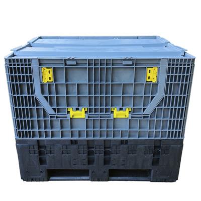 China Hot Sale High Quality Heavy Duty Stackable Collapsible Plastic Pallet Box Collapsible for sale