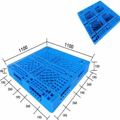 China Wholesale Single Faced High Quality Hot Selling 4 Way Entry Warehouse Plastic Pallet Heavy Duty Plastic Pallets for sale