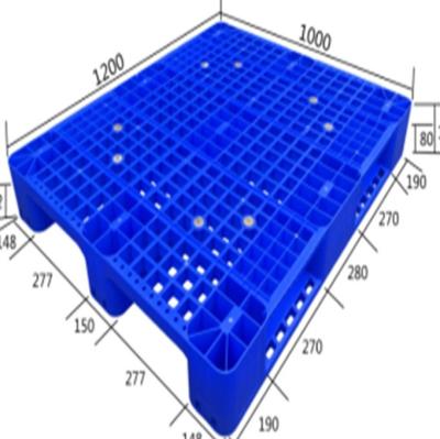 China High Quality Stackable Blue Plastic Pallet Single Faced Hot Sale Heavy Duty Durable Plastic Pallet for sale