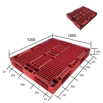 China Hot Sale High Quality HDPE Material Single Faced Plastic Pallets Wholesale Plastic Pallet Storage for sale