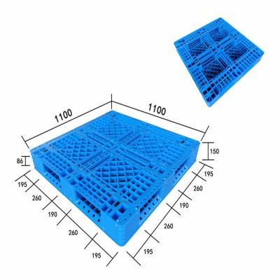 China High Quality 4 Way Solid Plastic Stackable Entrance Factory Price Single Faced Plastic Pallet for sale