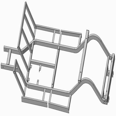 China Universal Chinese Manufacture Chassis Car Chassis Good Bargain Manufacturer Rolling Chassis Golf Car for sale