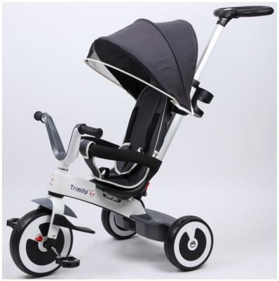 China Safety magnesium alloy frame baby tricycle with parent pushbar kids tricycle for 2 years old child for sale