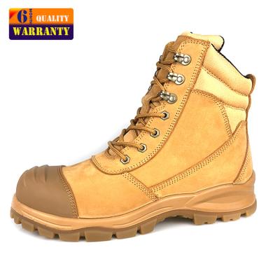 China Steel Toe Safety Shoes Steel Toe Layer Nubuck Leather Safety and Operating Shoes Australia Good Quality Top for sale