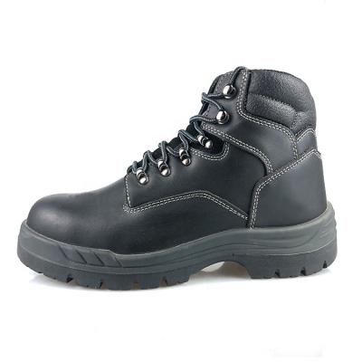 China STEEL TOE Safety Shoes High Quality Wide Steel Toe Cap Workmans Black Leather for sale