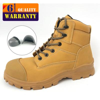 China Anti Static Lightweight Cheaper Construction Work Shoes Men Anti-Slip Work Weather Genuine Leather Dual Density Safety Shoes For Workshop for sale