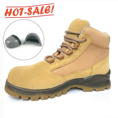 China Qingdao Anti-slip Factory Genuine Leather Shoes Men Safety Boots Safe Shoes For Safety for sale