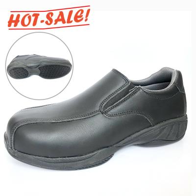 China Wholesale Steel Toe Factory Hotsale Cheap Price Genuine Leather Genuine Leather Professional Anti Silp Chef Safety Kitchen Shoes for sale