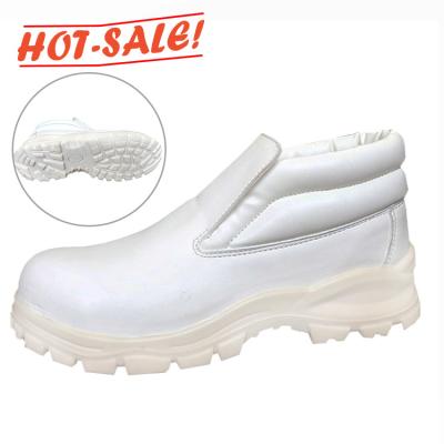 China Professional Chef Genuine Leather Steel Safety Kitchen Shoes From Toe Factory Wholesale Anti Silp for sale