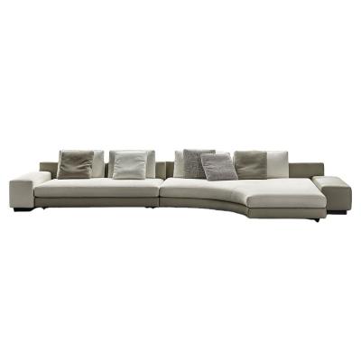 China Italian Minimalist Sofa Fashion Casual Shaped Corner Sofa Bed Villa Living Room Combination Sofa for sale