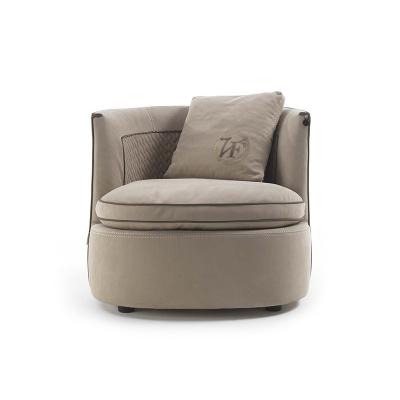 China Italian Modern Adult Comfortable Lightweight Fabric Armchair Leisure Living Room Leisure Lounge Chair Soft Single Sofa Chair for sale