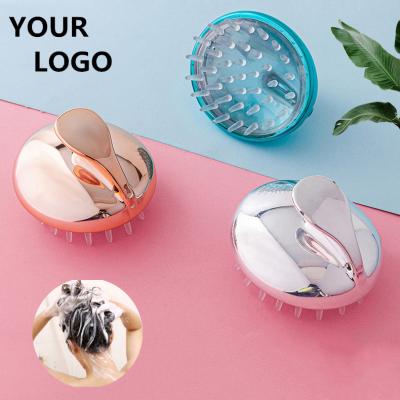 China Home Hair Scalp Salon Hair Massager Shampoo Deep Clean Brush For Hair Shampoo Soft Silicic Head Brush One for sale