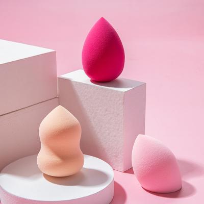 China 2021 Summer Bestselling Latex Makeup Beauty Sponge Free Material Blender With Private Label Blue Pink Multishape Makeup Sponge for sale