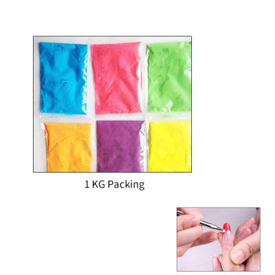 China Hot Sale 1000g/bag Nail Art DIY Nail Art Acrylic Glitter Powder Volume Personal Choice Multicolor Acrylic Powder Nail for sale