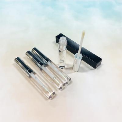 China Wholesale Custom Logo Waterproof Clear Sliver Lip Gloss Cosmetics Moisten Lip Gloss for sale