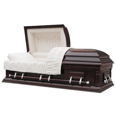 China American Style European Style Wooden Coffin Solid Wooden Casket Funeral Casket And Urn for sale