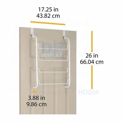 China HD009 Modern Over Door Hanging Storage Rack 6 Shelves Kitchen Pantry Food Spice Organizer for sale