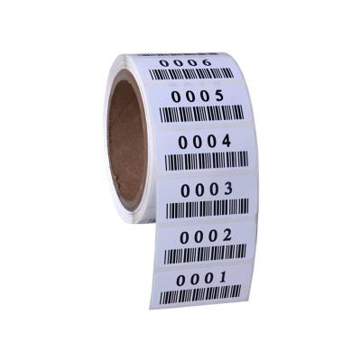 China STK-21 UPC barcode label stickers, barcode stickers, 0001-0500 consecutively numbered labels for sale