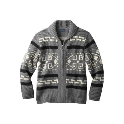 China Custom Knitwear Art Custom Knit Sweater Men Autumn Winter Spring Jacquard Wadding Cardigan Logo Sweater for sale