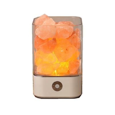 China China Decoration LED Night Table Light Natural Rock Crystal Salt Table Lamp for sale