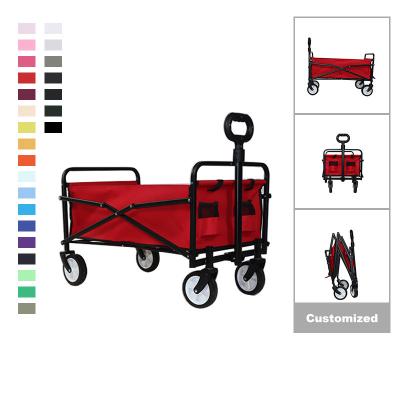 China Camping Outdoor Service Portable Picnic Cart Foldable Beach Cart Kindergarten Shopping Beach Hike Foldable Cart for sale