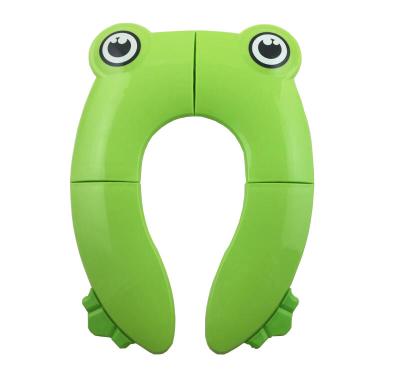 China Durable Foldable Portable Frog Shape Toilet Seat Cover Baby Safety Potty Training Seat for sale