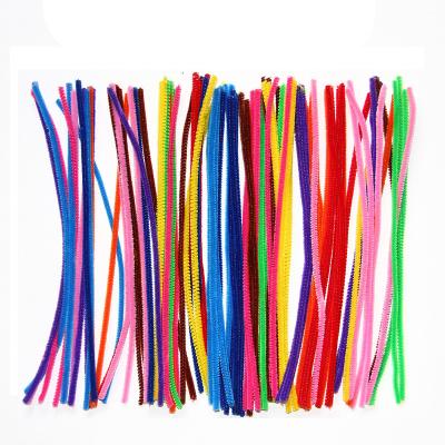 China Kids DIY Educational Multi Idle Art Toy Pipe Cleaners Color Caterpillar Metal Rods For Craft Decorations for sale