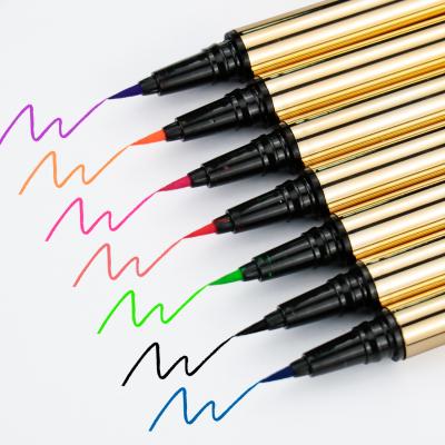 China COEOVO Waterproof Custom Logo Eye Liner Glitter Color Eyeliner Color Delineadores Waterproof Liquid Eyeliner for sale