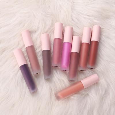 China Wholesale Waterproof Lip Tint Plumper Pink Lip Gloss Tubes Vinyl Labels For Lip Gloss for sale