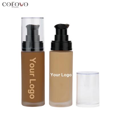 China Waterproof Liquid Primer Makeup Face Foundation Private Label Sunscreen Matte Foundation Dark Foundation for sale