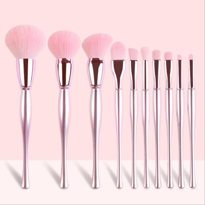 China Angular blush wholesale makeup brush bling private label makeup brushes vegan set brochas maquillaje custom makeup brush for sale