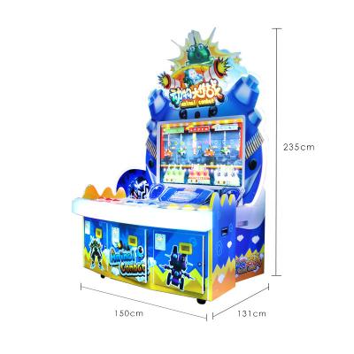 China Double Hardware LCD Screen Video Game Big City Virtual Children's Coin Shooting Game Console Indoor Shooting Video Game for sale