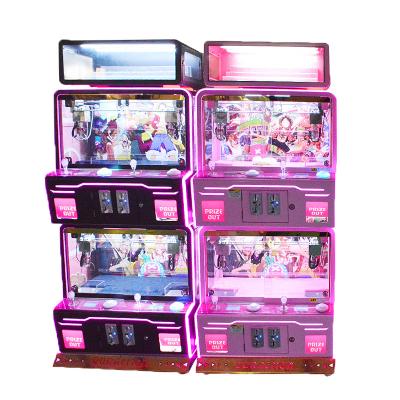 China Lag Claw Crane 4 People Claw Doll Machine Push Coin Push Game Machine Metal Null Metal For Sale Gift Machine for sale